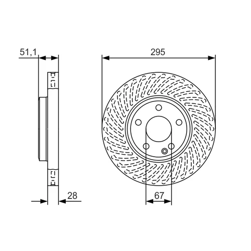 Brzdový kotúč 0 986 479 A58 /BOSCH/ - obr. 4
