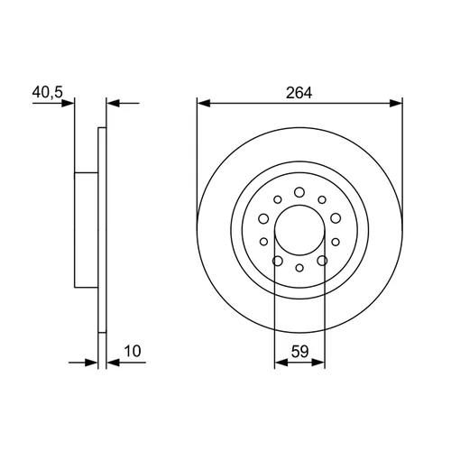Brzdový kotúč 0 986 479 C98 /BOSCH/ - obr. 4