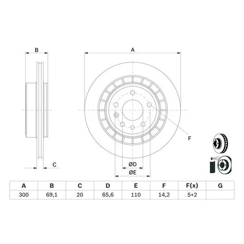Brzdový kotúč 0 986 479 D49 /BOSCH/ - obr. 4