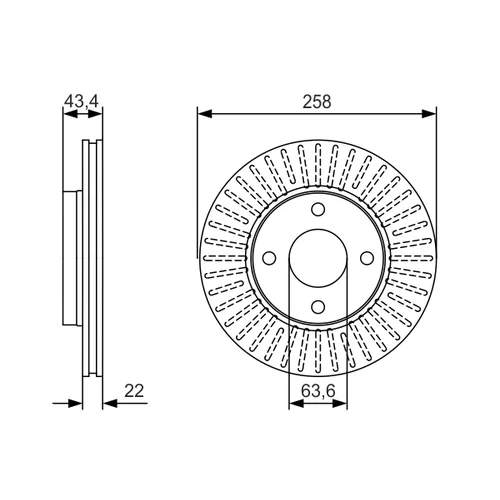 Brzdový kotúč 0 986 479 R64 /BOSCH/ - obr. 4