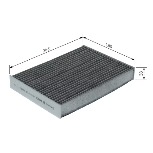 Filter vnútorného priestoru 0 986 628 637 /BOSCH/ - obr. 4