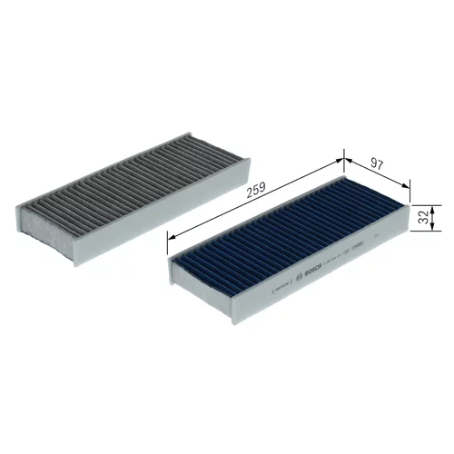 Filter vnútorného priestoru 0 986 628 647 /BOSCH/ - obr. 4