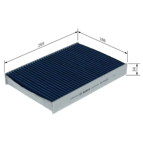 Filter vnútorného priestoru 0 986 628 648 /BOSCH/ - obr. 4