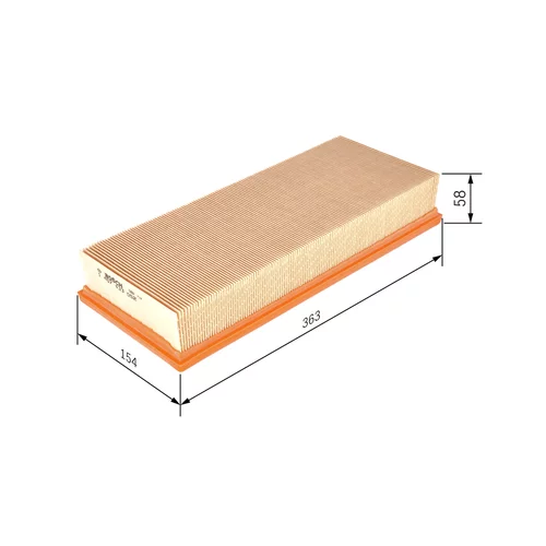 Vzduchový filter 1 457 433 052 /BOSCH/ - obr. 4