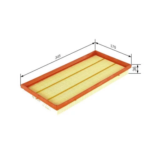 Vzduchový filter 1 457 433 272 /BOSCH/ - obr. 4