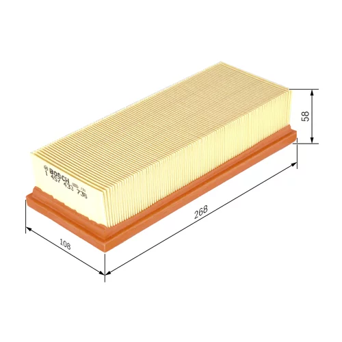 Vzduchový filter 1 457 433 736 /BOSCH/ - obr. 4