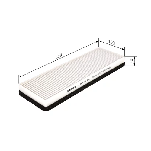 Filter vnútorného priestoru 1 987 432 041 /BOSCH/ - obr. 4