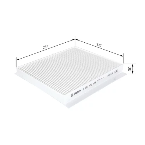 Filter vnútorného priestoru 1 987 432 158 /BOSCH/ - obr. 4
