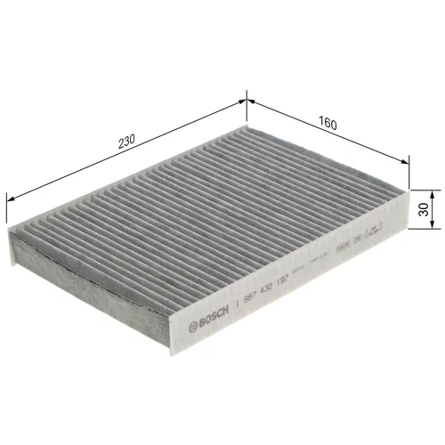 Filter vnútorného priestoru 1 987 432 197 /BOSCH/ - obr. 4