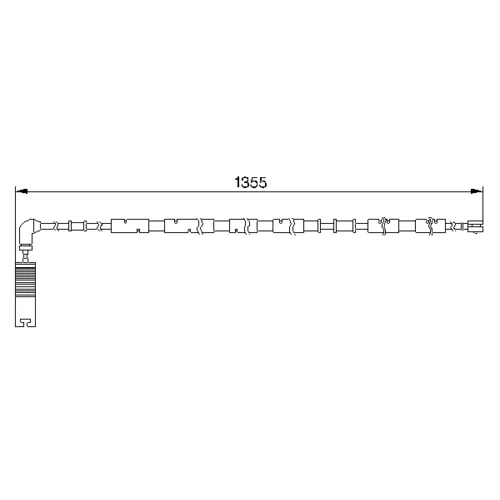 Výstražný kontakt opotrebenia brzdového obloženia BOSCH 1 987 474 959