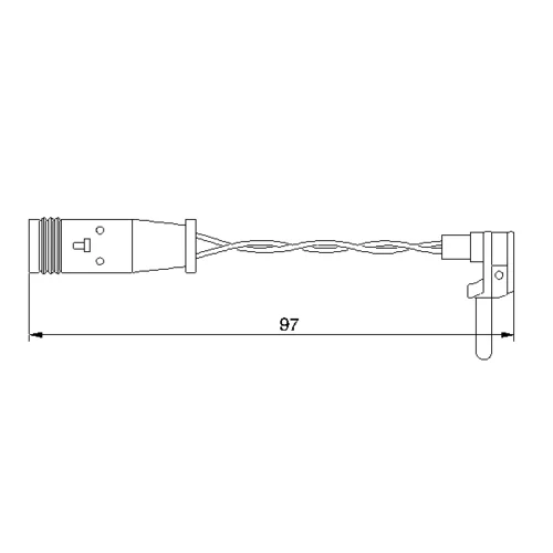 Výstražný kontakt opotrebenia brzdového obloženia 1 987 474 966 /BOSCH/ - obr. 4