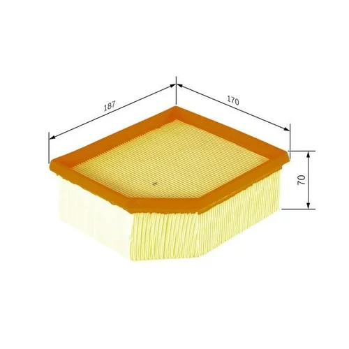 Vzduchový filter F 026 400 023 /BOSCH/ - obr. 4