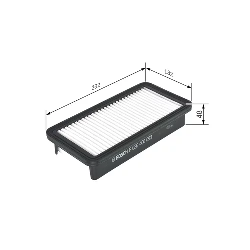 Vzduchový filter F 026 400 093 /BOSCH/ - obr. 4