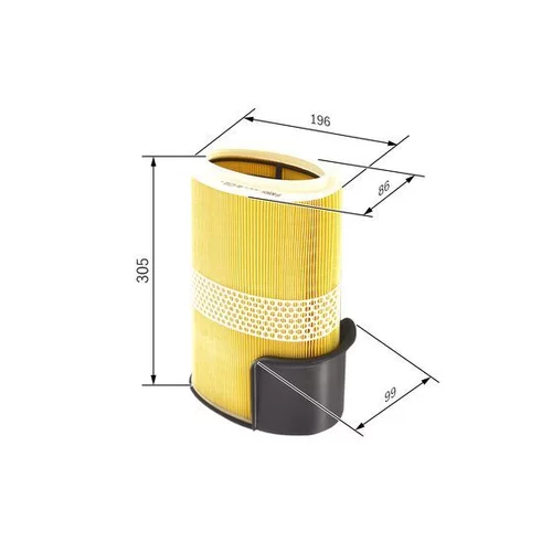 Vzduchový filter F 026 400 131 /BOSCH/ - obr. 4