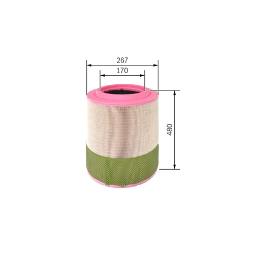 Vzduchový filter F 026 400 249 /BOSCH/ - obr. 4
