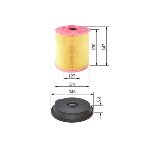 Vzduchový filter F 026 400 288 /BOSCH/ - obr. 4