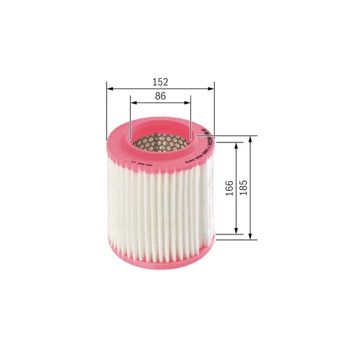 Vzduchový filter F 026 400 443 /BOSCH/ - obr. 4