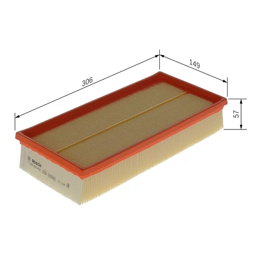 Vzduchový filter F 026 400 450 /BOSCH/ - obr. 5