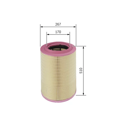 Vzduchový filter F 026 400 483 /BOSCH/ - obr. 4