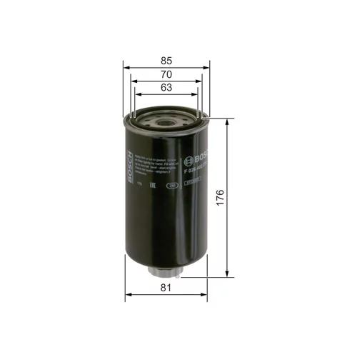 Palivový filter F 026 402 270 /BOSCH/ - obr. 5