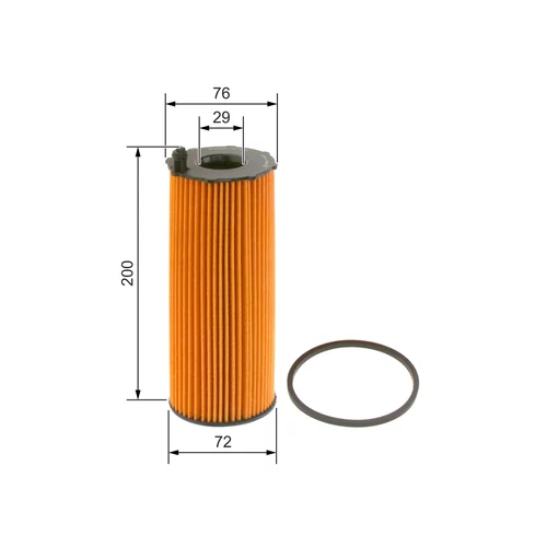 Olejový filter F 026 407 002 /BOSCH/ - obr. 4