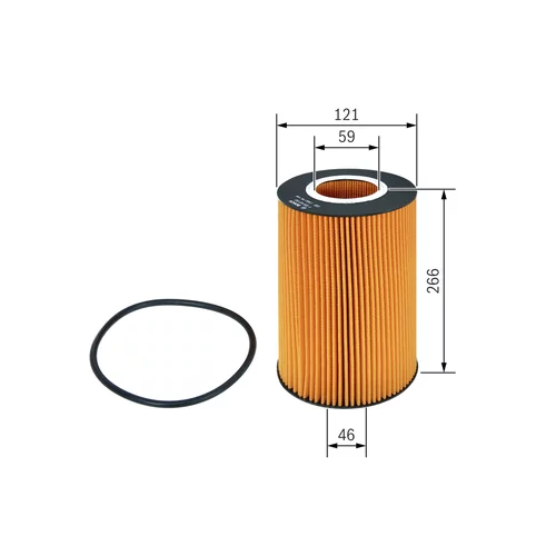 Olejový filter F 026 407 042 /BOSCH/ - obr. 4