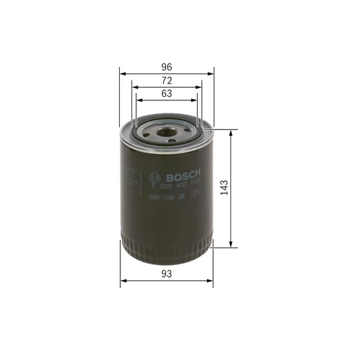 Olejový filter F 026 407 053 /BOSCH/ - obr. 4