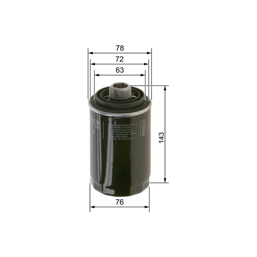 Olejový filter F 026 407 080 /BOSCH/ - obr. 6
