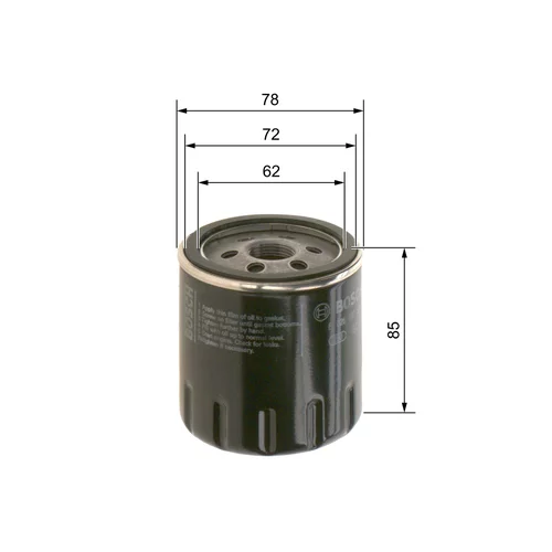 Olejový filter F 026 407 300 /BOSCH/ - obr. 4