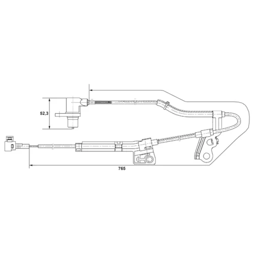 Snímač počtu otáčok kolesa 0 265 006 677 /BOSCH/ - obr. 4