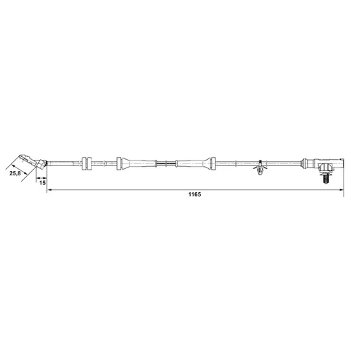 Snímač počtu otáčok kolesa 0 265 007 537 /BOSCH/ - obr. 4