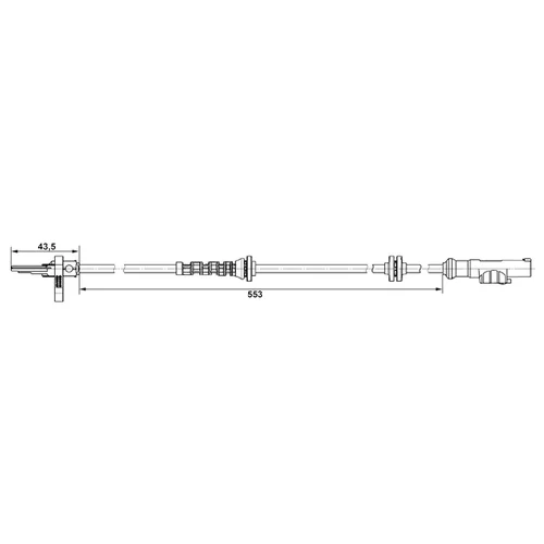 Snímač počtu otáčok kolesa 0 265 007 896 /BOSCH/ - obr. 4