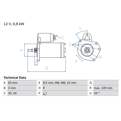 Štartér 0 986 016 790 /BOSCH/ - obr. 3