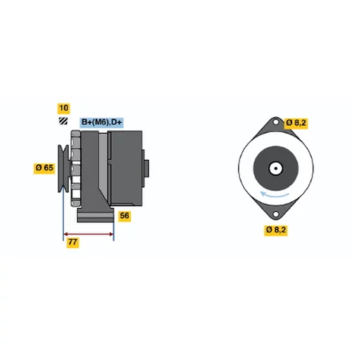 Alternátor 0 986 030 870 /BOSCH/