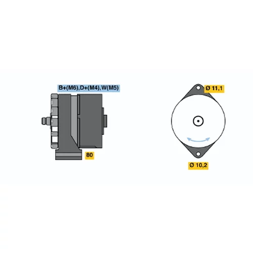 Alternátor BOSCH 0 986 034 210