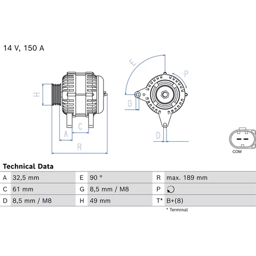 Alternátor BOSCH 0 986 085 680
