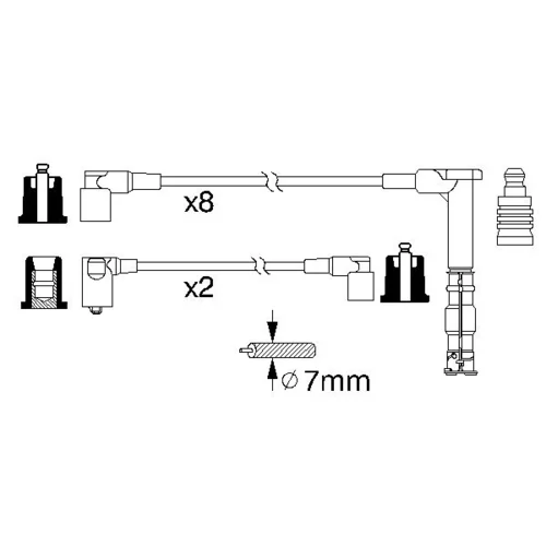 Sada zapaľovacích káblov 0 986 356 315 /BOSCH/ - obr. 4