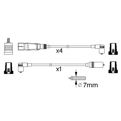 Sada zapaľovacích káblov 0 986 356 358 /BOSCH/ - obr. 4