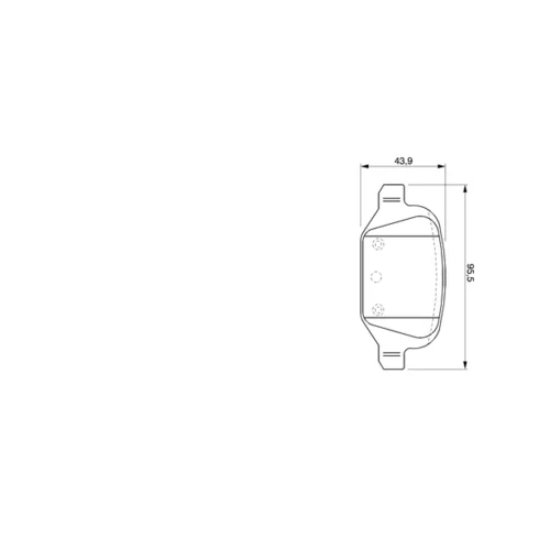 Sada brzdových platničiek kotúčovej brzdy 0 986 424 756 /BOSCH/ - obr. 4