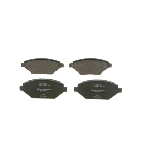 Sada brzdových platničiek kotúčovej brzdy 0 986 424 843 /BOSCH/ - obr. 2