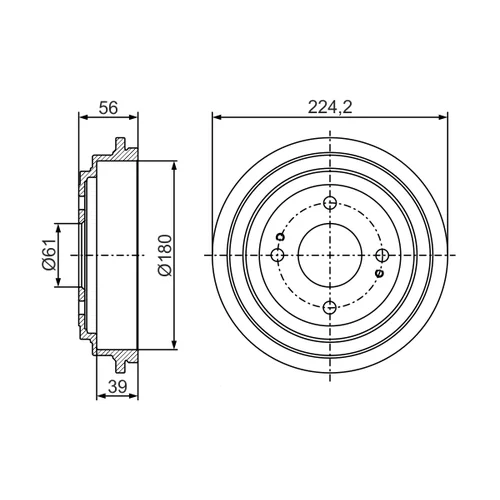Brzdový bubon 0 986 477 306 /BOSCH/ - obr. 4
