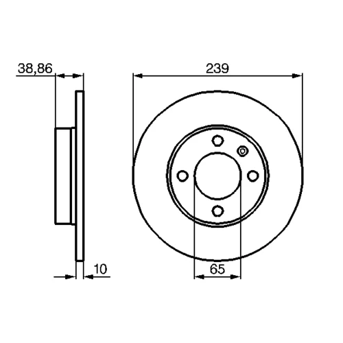 Brzdový kotúč 0 986 478 010 /BOSCH/ - obr. 4