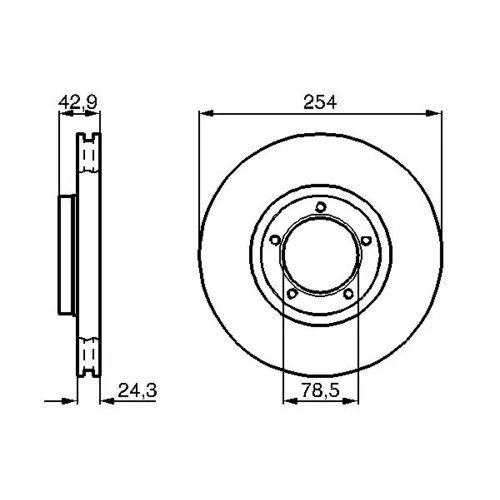 Brzdový kotúč 0 986 478 160 /BOSCH/ - obr. 4