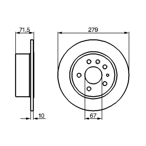 Brzdový kotúč 0 986 478 199 /BOSCH/ - obr. 4