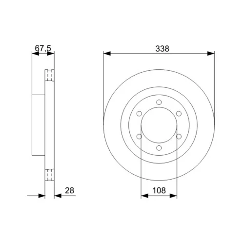 Brzdový kotúč 0 986 479 304 /BOSCH/ - obr. 4