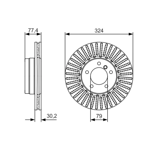 Brzdový kotúč 0 986 479 D39 /BOSCH/ - obr. 4