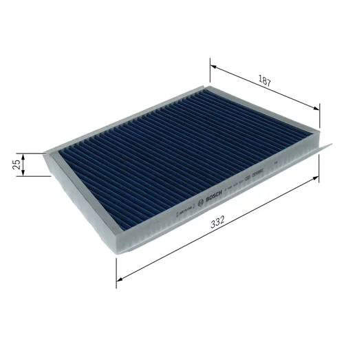 Filter vnútorného priestoru 0 986 628 603 /BOSCH/ - obr. 3