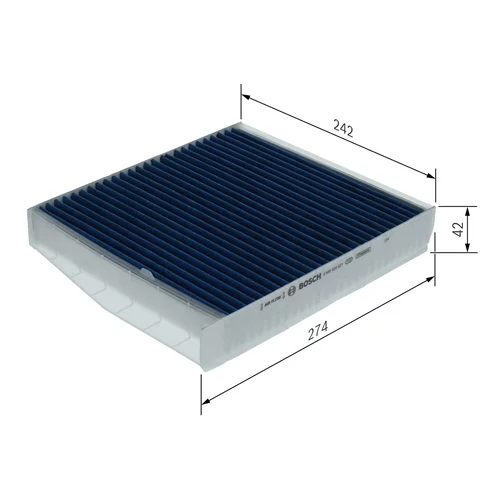 Filter vnútorného priestoru 0 986 628 621 /BOSCH/ - obr. 3