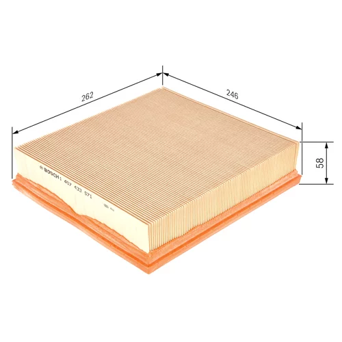 Vzduchový filter 1 457 433 571 /BOSCH/ - obr. 4