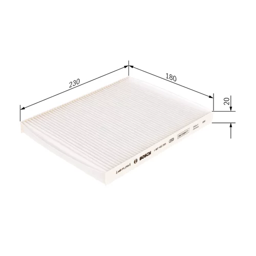 Filter vnútorného priestoru 1 987 432 253 /BOSCH/ - obr. 4